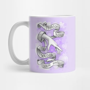 wash your hands, lilac bubbles Mug